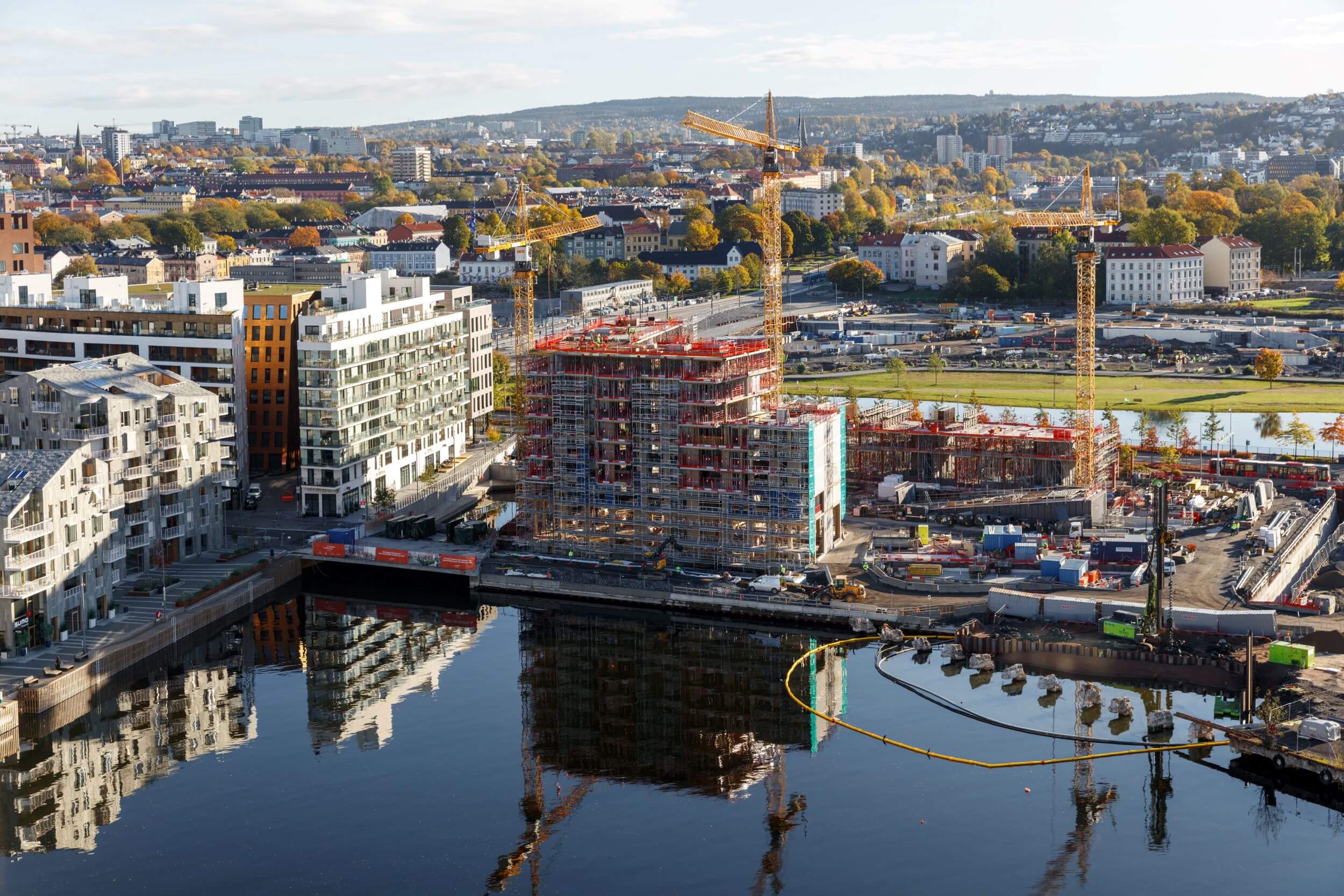 Aktuelt - Fra byggeplassen i Clemenskvartalet sommeren 2021. 